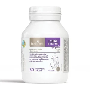 (PRE ORDER) Bio Island Lysine Step Up for Youth 60 Chewable tablets shelf life 2yrs